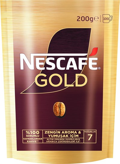Nescafé Gold Çözünebilir Kahve Ekopaket, 200 g - Seçenekler: 50 g, 50 g (2 paketi), 50 g (6 paketi), 100 g...