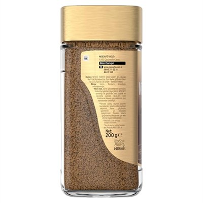 Nescafé Gold Çözünebilir Kahve, Kavanoz, 200 g
