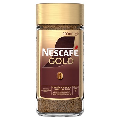Nescafé Gold Çözünebilir Kahve, Kavanoz, 200 g