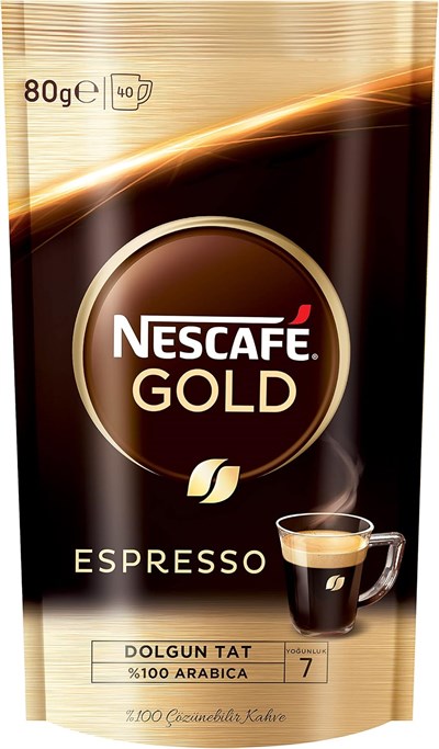 Nescafé Gold Espresso Kahve Ekonomik Paket, 80 g x 12 - Seçenekler: Alta Rica, Cap Colombia, Crema, Espresso, Sumatra, 80 g...