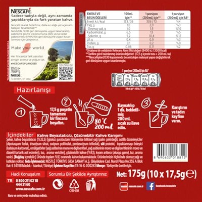 Nescafe 3ü1 Arada 10lu paket