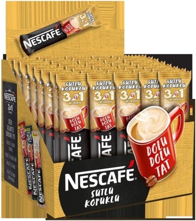 Nescafe 3ü1 Arada Sütlü Köpüklü 17.4gr 48li