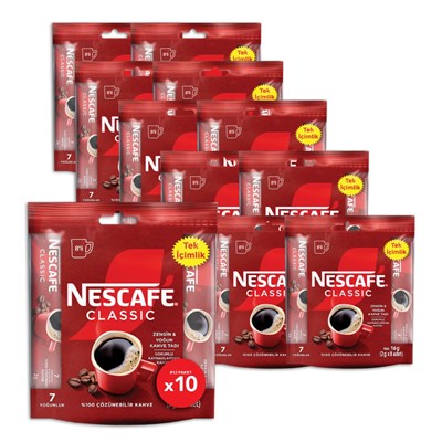 Nescafe Classic Çözünebilir Kahve 8li Paket (8 x 2 g) x 10