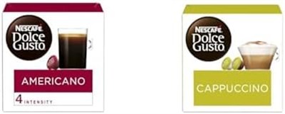 Nescafe Dolce Gusto Americano 16 Kapsül 136 Gr ve Nescafe Dolce Gusto Cappuccino 16 Kapsül 186.4 Gr (Ekstra Krema)