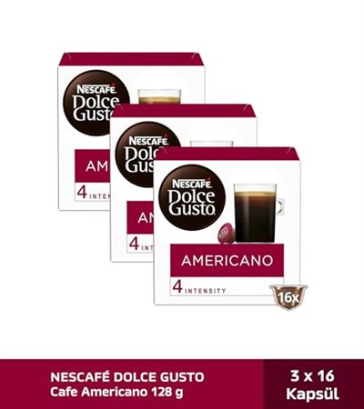 Nescafe Dolce Gusto Americano 48 Kapsül 136 Gr x 3