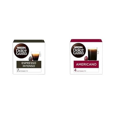 Nescafe Dolce Gusto Espresso Intenso 16 Kapsül 112 Gr ve Nescafe Dolce Gusto Americano 16 Kapsül 136 Gr