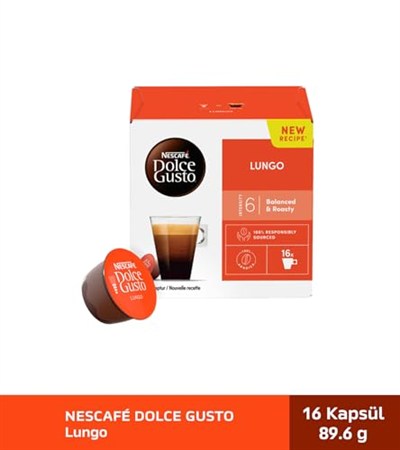 Nescafe Dolce Gusto Lungo 16 Kapsül 89.6 Gr