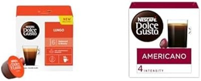 Nescafe Dolce Gusto Lungo 16 Kapsül 89,6 Gr ve Nescafe Dolce Gusto Americano 16 Kapsül 136 Gr