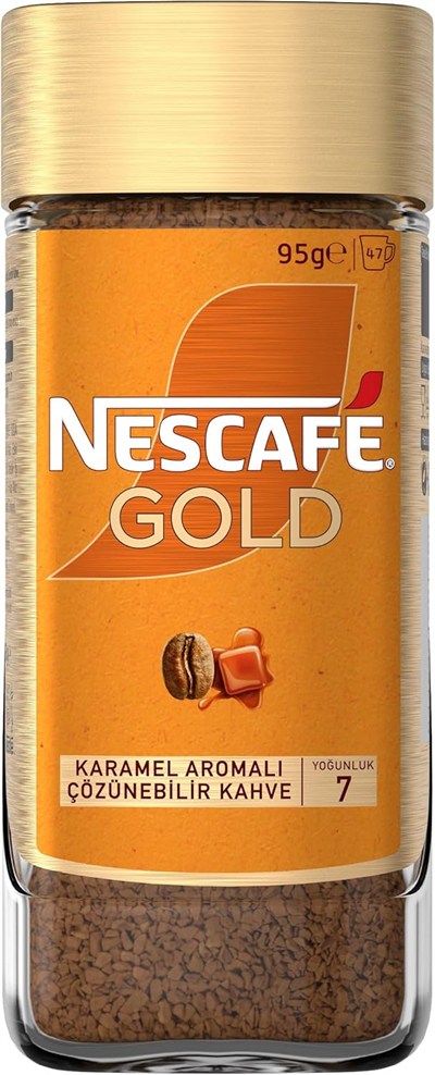 Nescafe Gold Karamel Aromalı Çözünebilir Kahve Kavanoz 95g