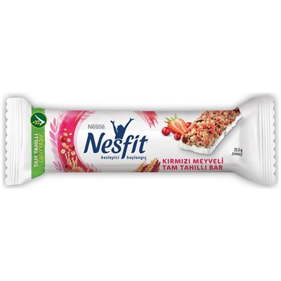 Nesfıt Kırmızı Meyveli Tam Tahıllı Bar 23,5 gr x 16 Adet