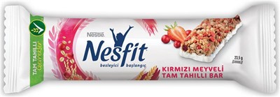 Nesfıt Kırmızı Meyveli Tam Tahıllı Bar 23,5 gr x 16 Adet