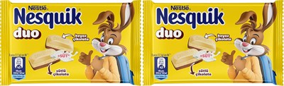 Nesquik Duo Sütlü ve Beyaz Çikolata, 70 Gram