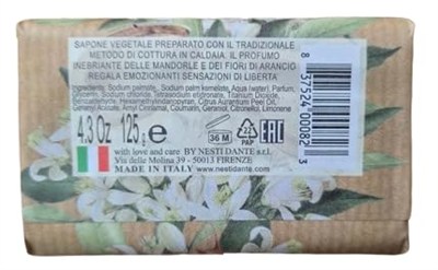 Nesti Dante Katı Sabun - Marsiglia In Fiore Fiori DArancio 125 g 837524000823