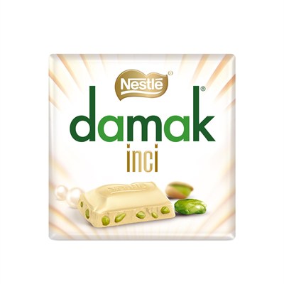 Nestlé Damak İnci Antep Fıstıklı Beyaz Çikolata, 60 g