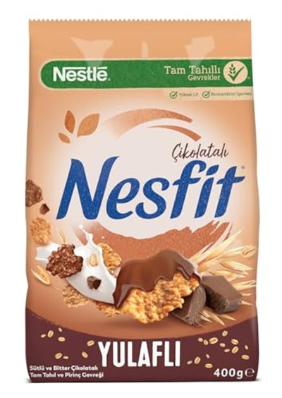 Nestlé Nesfit Çikolatalı Tam Tahıl ve Pirinç Gevreği 400 g