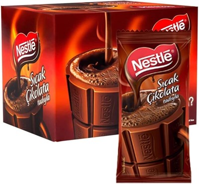 NESTLÉ Sıcak Çikolata İçecek Tozu 18,5 g x 24 - Seçenekler: 18,5 Gram x 24 Adet, 18,5 Gram x 24 Adet (2 paketi)...
