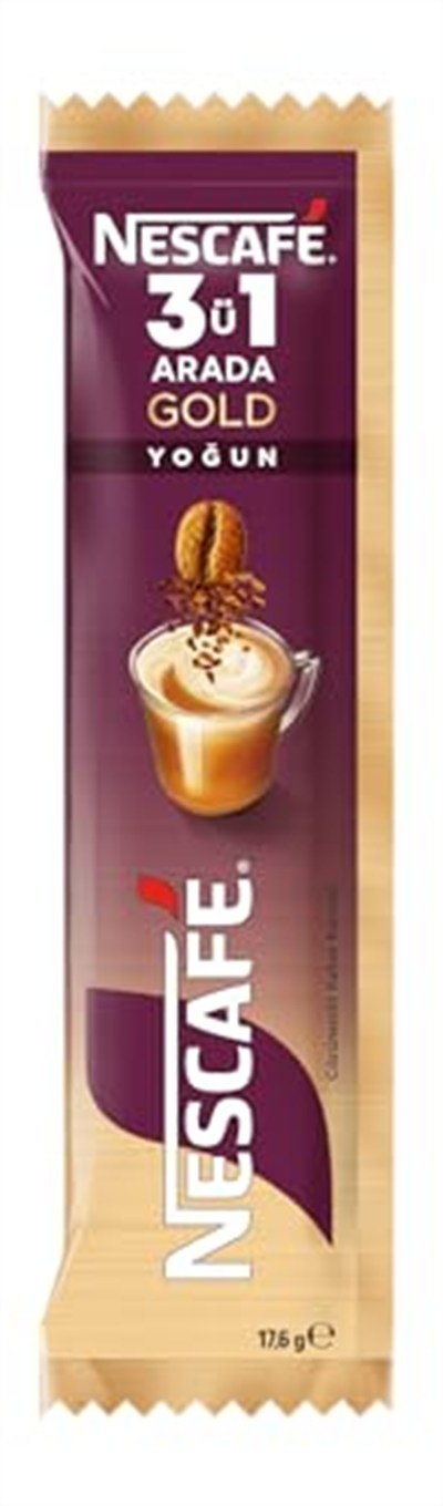 Nestle Nescafe 3ü1 Arada Gold Yoğun 10lu Çoklu Paket 10x 17,6 g