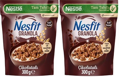 Nestle Nesfit Çikolatalı Granola 300g 2li paket