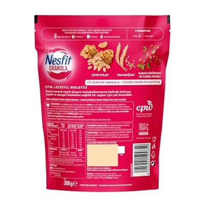 Nestle Nesfit Kabak Çekirdekli ve Turna Yemişli Granola 300g
