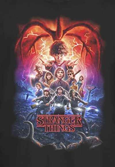Netflix Stranger Things Ekip Bisiklet Yaka Tişört Kadın