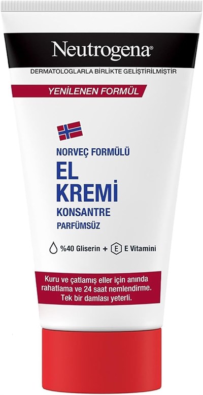 Neutrogena Norveç Formülü El Kremi Parfümsüz, 75 ml - Seçenekler: 75 ml, 150 ml (2 x 75 ml)