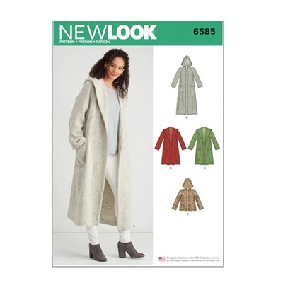 New Look Kesim deseni, kağıt, beyaz, 32 ila 50 (XS ila XL)