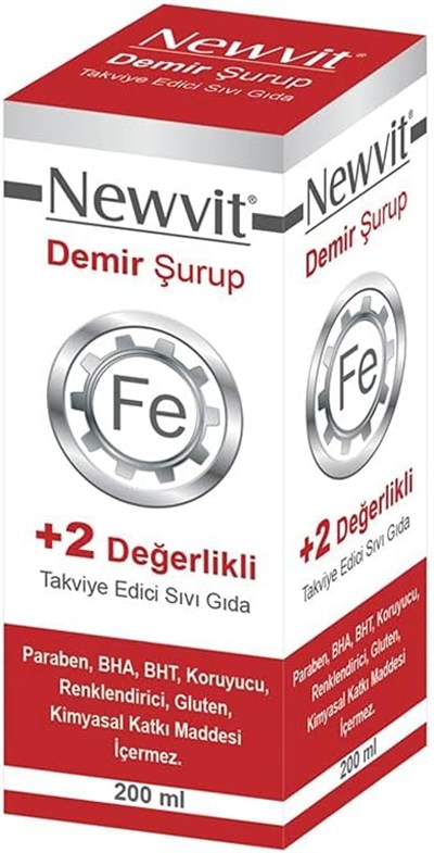 Newvit Demir Şurubu 200 mL Keçi Boynuzu Renkli
