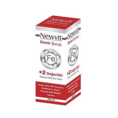 Newvit Demir Şurubu 200 mL Keçi Boynuzu Renkli