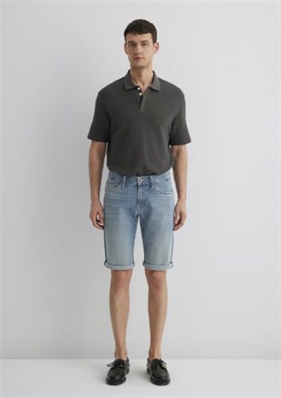 Nicholas Açık Puslu Mavi Premium Jean Şort 0416028720