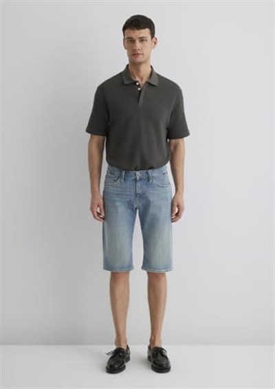 Nicholas Açık Puslu Mavi Premium Jean Şort 0416028720