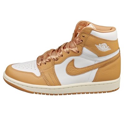 Nike Air Jordan 1 Retro Hi Og Kadın Spor Ayakkabı Fn6622 Spor Ayakkabı, Pralin Beyaz Yelken 201, 44 EU