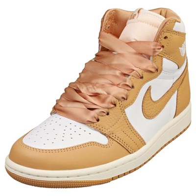 Nike Air Jordan 1 Retro Hi Og Kadın Spor Ayakkabı Fn6622 Spor Ayakkabı, Pralin Beyaz Yelken 201, 44 EU