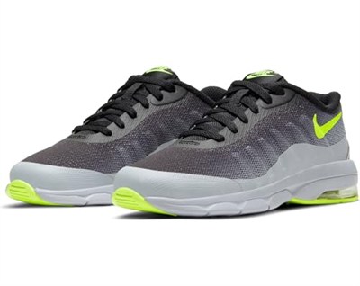 NIKE Air Max Invigor Gymnastics Shoes, Wolf Grey/Volt-Black, 11.5 UK Child