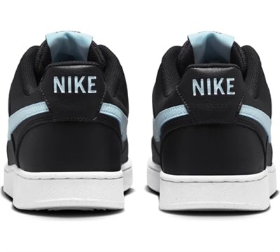 Nike Court Vision Low Next Nature Erkek Ayakkabıları (DH2987-006, Siyah/Beyaz/Buzul Mavisi)
