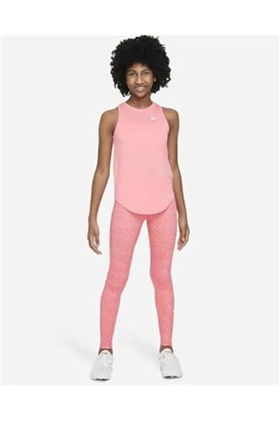 Nike Drı-Fıt One All Over Print Tıght Kız Çocuk Tayt Fb1077-894, 894, 13-15 Yaş