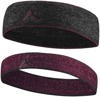 Nike JORDAN HEADBAND CHENILLE 2 PK SİYAH Unisex Saç Bandı SİYAH Tek Ebat