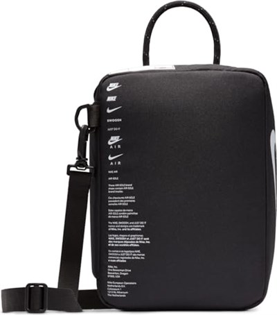 Nike Üniseks Seyahat Aksesuarı- Seyahat Ayakkabı Çantaları Nk Shoe Box Bag Small - PRM, Siyah/Siyah/Beyaz, DV6092-010, MISC, Siyah/Siyah/Beyaz, spor