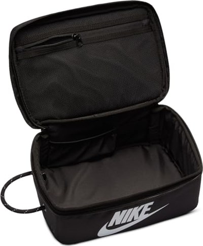 Nike Üniseks Seyahat Aksesuarı- Seyahat Ayakkabı Çantaları Nk Shoe Box Bag Small - PRM, Siyah/Siyah/Beyaz, DV6092-010, MISC, Siyah/Siyah/Beyaz, spor