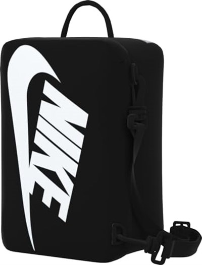 Nike Üniseks Seyahat Aksesuarı- Seyahat Ayakkabı Çantaları Nk Shoe Box Bag Small - PRM, Siyah/Siyah/Beyaz, DV6092-010, MISC, Siyah/Siyah/Beyaz, spor