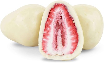 Nin Chocolate Beyaz Çikolata Kaplı Kurutulmuş Çilek Draje 80g
