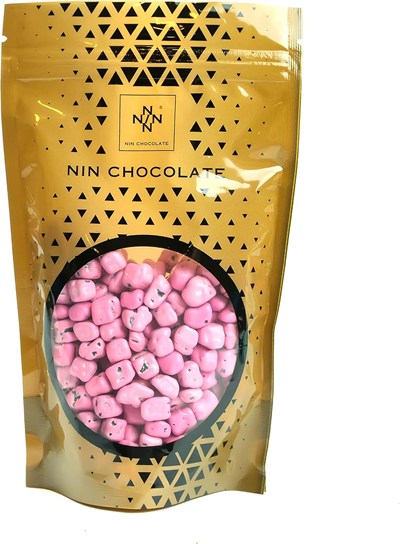 Nin Chocolate Çakıl Taşı Pembe Draje 150g