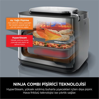 Ninja Combi All in One Multicooker Fırın ve Az Yağlı Pişirici Airfryer 12,5 L