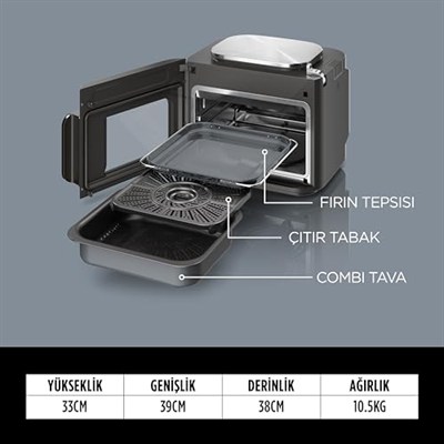 Ninja Combi All-in-One Multicooker, Fırın ve Az Yağlı Pişirici 12,5 L SFP700EU