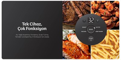 Ninja Crispi 4 in 1 Taşınabilir Cam Hazneli Pişirme Sistemi - Blue