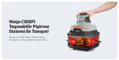 Ninja Crispi 4 in 1 Taşınabilir Cam Hazneli Pişirme Sistemi - Sage Green