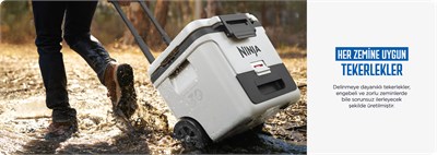 Ninja FrostVault Tekerlekli Cooler 28 Litre Beyaz