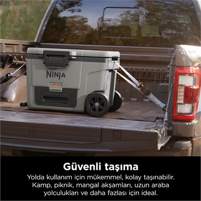 Ninja FrostVault Tekerlekli Cooler 42 Litre Gri