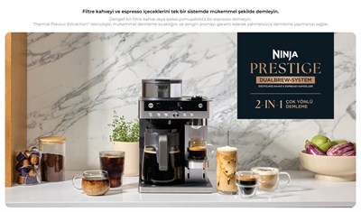 Ninja Prestige Dualbrew Filtre ve Kapsül Kahve Makinesi