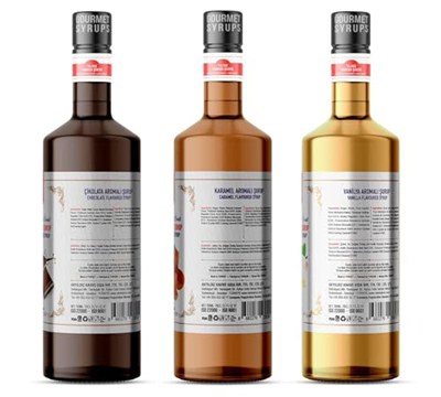 Nish Çikolata, Karamel, Vanilya Aromalı Şurup 3lü Set (3x700 ml)