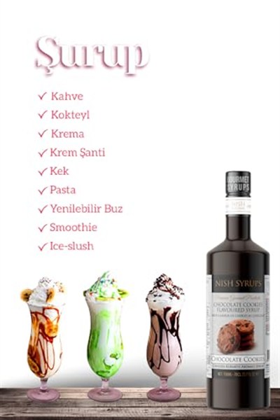 Nish Çikolatalı Kurabiye Aromalı Şurup 700 ML - P